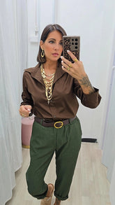 CAMICIA MARRONE